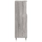 vidaXL Armario de baño madera contrachapada gris Sonoma 30x30x100 cm vidaXL Armario de baño madera contrachapada gris Sonoma 30x30x100 cm