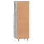 vidaXL Armario de baño madera contrachapada gris Sonoma 30x30x100 cm vidaXL Armario de baño madera contrachapada gris Sonoma 30x30x100 cm
