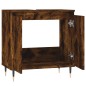 vidaXL Armario de baño madera de ingeniería roble ahumado 58x33x60 cm vidaXL Armario de baño madera de ingeniería roble ahumado 58x33x60 cm