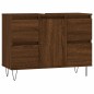 vidaXL Mueble de baño madera de ingeniería roble marrón 80x33x60 cm vidaXL Mueble de baño madera de ingeniería roble marrón 80x33x60 cm