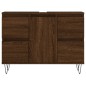 vidaXL Mueble de baño madera de ingeniería roble marrón 80x33x60 cm vidaXL Mueble de baño madera de ingeniería roble marrón 80x33x60 cm