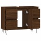 vidaXL Mueble de baño madera de ingeniería roble marrón 80x33x60 cm vidaXL Mueble de baño madera de ingeniería roble marrón 80x33x60 cm