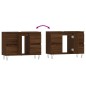 vidaXL Mueble de baño madera de ingeniería roble marrón 80x33x60 cm vidaXL Mueble de baño madera de ingeniería roble marrón 80x33x60 cm