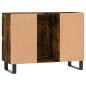vidaXL Mueble de baño madera de ingeniería roble ahumado 80x33x60 cm vidaXL Mueble de baño madera de ingeniería roble ahumado 80x33x60 cm