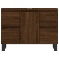 vidaXL Mueble de baño madera de ingeniería roble marrón 80x33x60 cm vidaXL Mueble de baño madera de ingeniería roble marrón 80x33x60 cm