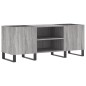 vidaXL Mueble para discos madera contrachapada gris sonoma 121x38x48cm vidaXL Mueble para discos madera contrachapada gris sonoma 121x38x48cm