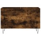 vidaXL Mueble discos madera contrachapada roble ahumado 74,5x38x48 cm vidaXL Mueble discos madera contrachapada roble ahumado 74,5x38x48 cm