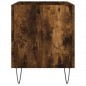 vidaXL Mueble discos madera contrachapada roble ahumado 74,5x38x48 cm vidaXL Mueble discos madera contrachapada roble ahumado 74,5x38x48 cm