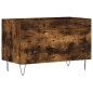 vidaXL Mueble discos madera contrachapada roble ahumado 74,5x38x48 cm vidaXL Mueble discos madera contrachapada roble ahumado 74,5x38x48 cm