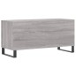 vidaXL Mueble para discos madera contrachapada gris Sonoma 100x38x48cm vidaXL Mueble para discos madera contrachapada gris Sonoma 100x38x48cm