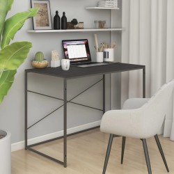 vidaXL Escritorio de ordenador aglomerado negro 110x60x70 cm