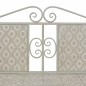 vidaXL Banco de jardín 115 cm acero gris vidaXL Banco de jardín 115 cm acero gris