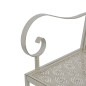 vidaXL Banco de jardín 115 cm acero gris vidaXL Banco de jardín 115 cm acero gris