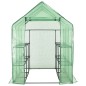 vidaXL Invernadero accesible con 12 estantes acero 143x214x196 cm vidaXL Invernadero accesible con 12 estantes acero 143x214x196 cm