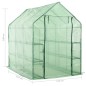 vidaXL Invernadero accesible con 12 estantes acero 143x214x196 cm vidaXL Invernadero accesible con 12 estantes acero 143x214x196 cm