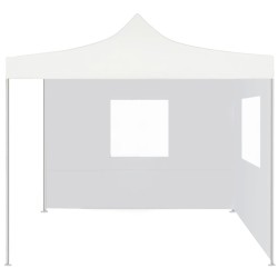 vidaXL Carpa plegable profesional con 2 paredes acero blanco 2x2 m