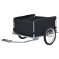 vidaXL Remolque para bicicletas negro y gris 65 kg vidaXL Remolque para bicicletas negro y gris 65 kg