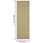 vidaXL Alfombra de sisal natural verde 66x200 cm vidaXL Alfombra de sisal natural verde 66x200 cm