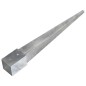 vidaXL Picas de tierra 6 uds acero galvanizado plateado 10x10x91 cm vidaXL Picas de tierra 6 uds acero galvanizado plateado 10x10x91 cm