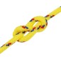 vidaXL Cuerda de barco polipropileno amarillo 5 mm 25 m