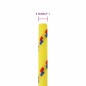 vidaXL Cuerda de barco polipropileno amarillo 5 mm 25 m