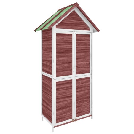 vidaXL Cobertizo herramientas jardín madera pino moca 89x52,5x175 cm