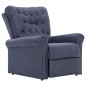 vidaXL Sillón reclinable de piel de ante artificial gris vidaXL Sillón reclinable de piel de ante artificial gris