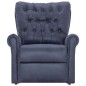 vidaXL Sillón reclinable de piel de ante artificial gris vidaXL Sillón reclinable de piel de ante artificial gris