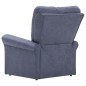 vidaXL Sillón reclinable de piel de ante artificial gris vidaXL Sillón reclinable de piel de ante artificial gris