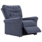 vidaXL Sillón reclinable de piel de ante artificial gris vidaXL Sillón reclinable de piel de ante artificial gris