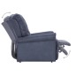 vidaXL Sillón reclinable de piel de ante artificial gris vidaXL Sillón reclinable de piel de ante artificial gris