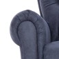 vidaXL Sillón reclinable de piel de ante artificial gris vidaXL Sillón reclinable de piel de ante artificial gris