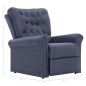 vidaXL Sillón reclinable de piel de ante artificial gris vidaXL Sillón reclinable de piel de ante artificial gris