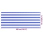 vidaXL Toldo para balcón HDPE azul y blanco 75x300 cm vidaXL Toldo para balcón HDPE azul y blanco 75x300 cm