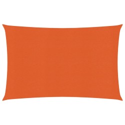 vidaXL Toldo de vela HDPE naranja 160 g/m² 2,5x4 m