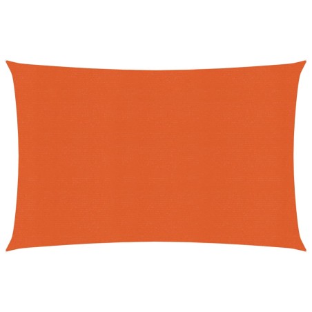 vidaXL Toldo de vela HDPE naranja 160 g/m² 2,5x4 m