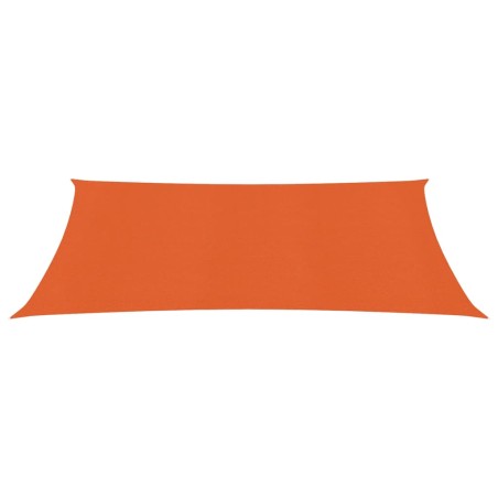 vidaXL Toldo de vela HDPE naranja 160 g/m² 2,5x4 m
