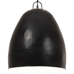 vidaXL Lámpara colgante industrial redonda negra 25 W 42 cm E27
