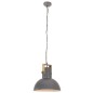 vidaXL Lámpara colgante industrial redonda mango 25 W gris 52 cm E27 vidaXL Lámpara colgante industrial redonda mango 25 W gris 52 cm E27
