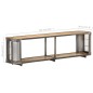 vidaXL Mueble para TV de madera maciza de mango 150x30x40 cm
