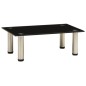 vidaXL Mueble para TV de vidrio templado negro 40x35x17 cm