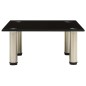 vidaXL Mueble para TV de vidrio templado negro 40x35x17 cm