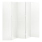 vidaXL Biombo divisor de 5 paneles acero blanco 200x180 cm vidaXL Biombo divisor de 5 paneles acero blanco 200x180 cm