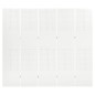 vidaXL Biombo divisor de 5 paneles acero blanco 200x180 cm vidaXL Biombo divisor de 5 paneles acero blanco 200x180 cm
