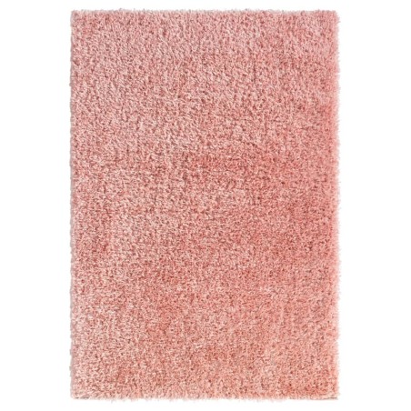vidaXL Alfombra de pelo largo rosa 160x230 cm 50 mm