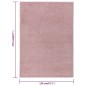 vidaXL Alfombra de pelo corto rosa 120x170 cm vidaXL Alfombra de pelo corto rosa 120x170 cm