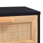 vidaXL Mesa de centro madera contrachapada y de pino negro 80x40x30 cm vidaXL Mesa de centro madera contrachapada y de pino negro 80x40x30 cm