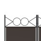 vidaXL Biombo divisor de 5 paneles de tela marrón 200x200 cm vidaXL Biombo divisor de 5 paneles de tela marrón 200x200 cm