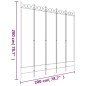 vidaXL Biombo divisor de 5 paneles de tela marrón 200x200 cm vidaXL Biombo divisor de 5 paneles de tela marrón 200x200 cm