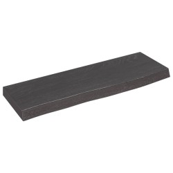 vidaXL Estante de pared madera roble tratada marrón oscuro 60x20x4 cm